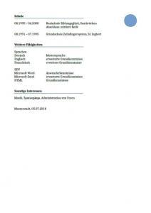 Tabellarischer Lebenslauf: Vorlagen oder Einzelstück?, Lebenslauf-Muster-arbeitslos-Seite-2-1-212x300